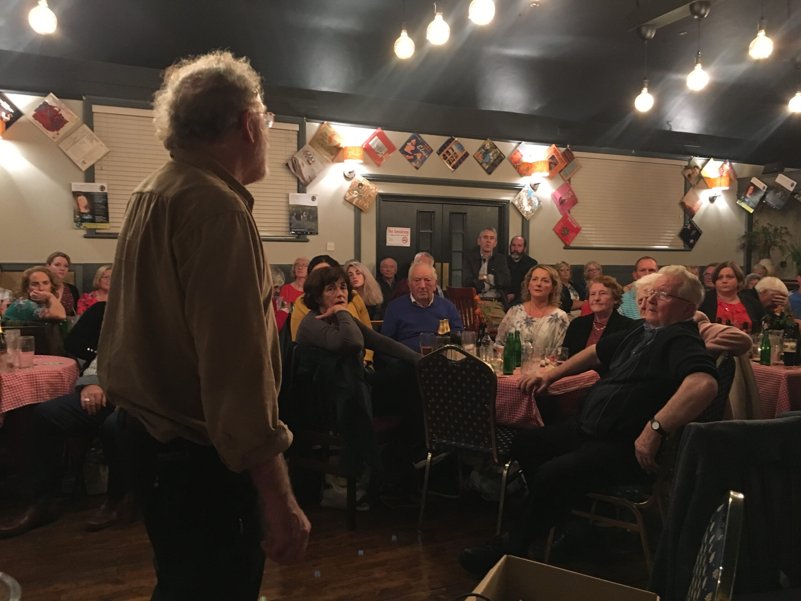 Man standing and singing